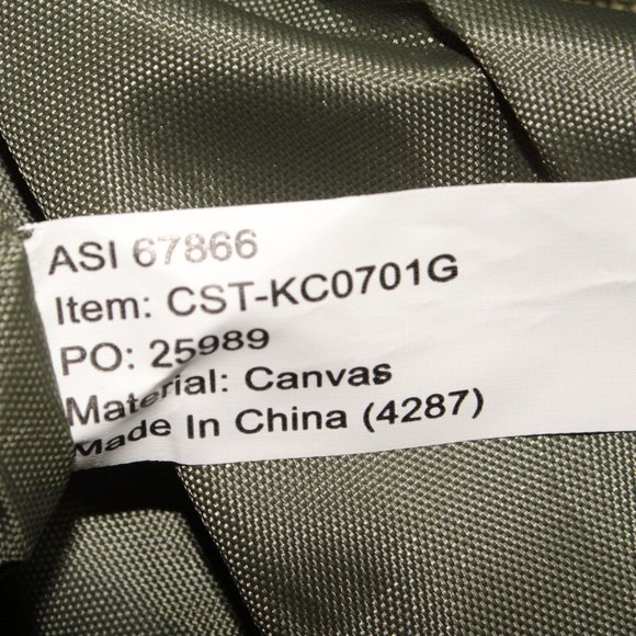 Sovrano Olive Valore Canvas Messenger Bag HazMat Advertising Embroidery Travel - Picture 10 of 10